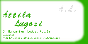 attila lugosi business card
